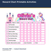 Reward Chart Printable Activities printable activity preview for kids