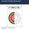 Symmetry Printable Activity Pack printable activity preview for kids