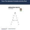 Trace The Alphabet Printable Activity Pack printable activity preview for kids