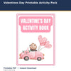 Valentine's Day Printable Activity Pack printable activity preview for kids