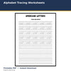 Alphabet Tracing Worksheets printable activity preview for kids