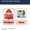 Community Helpers Flashcards printable activity preview for kids