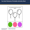 Cut And Pastoree Printable Activity Pack printable activity preview for kids
