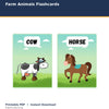 Farm Animals Flashcards printable activity preview for kids