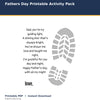 Father's Day Printable Activity Pack printable activity preview for kids