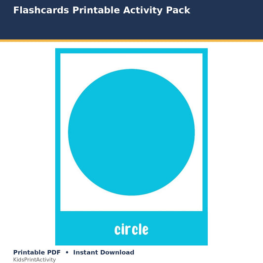 Flashcards Printable Activity Pack printable activity preview for kids