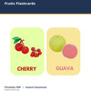 Fruits Flashcards printable activity preview for kids