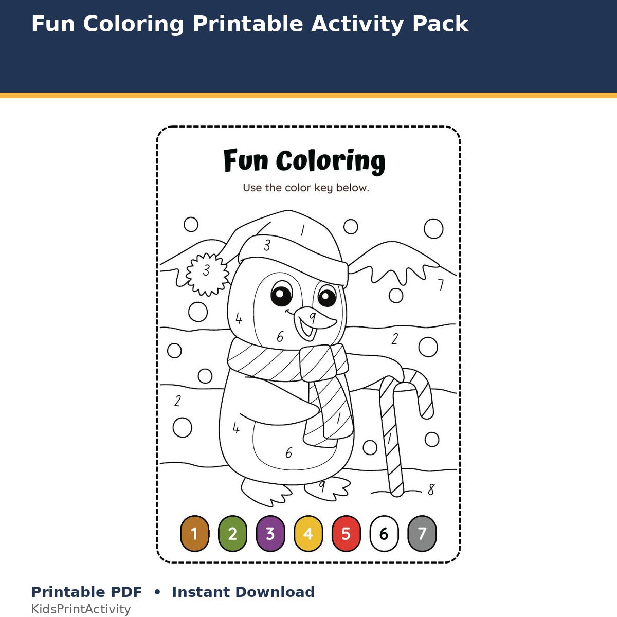 Fun Coloring Printable Activity Pack printable activity preview for kids