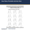 How Many Printable Activity Pack printable activity preview for kids
