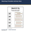 Alphabet Matching Printable Activity Pack printable activity preview for kids