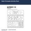 Math Printable Activity Pack printable activity preview for kids