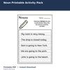 Nouns Printable Activity Pack printable activity preview for kids
