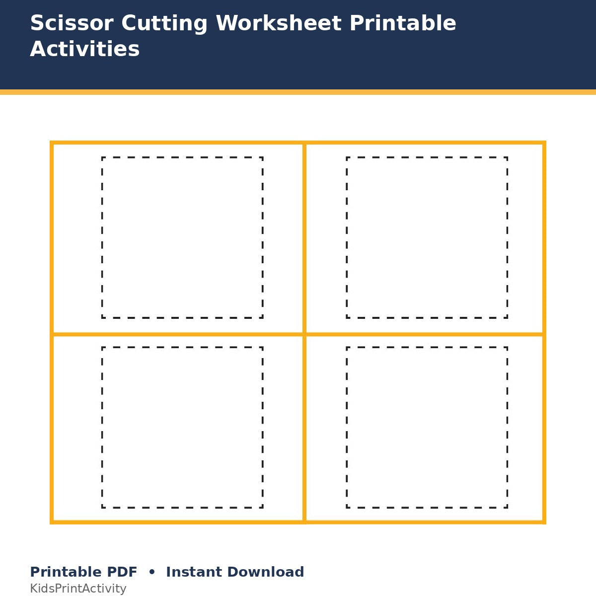 Scissor Cutting Worksheet Printable Activities printable activity preview for kids
