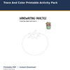 Trace And Color Printable Activity Pack printable activity preview for kids