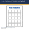 Trace The Pattern Printable Activity Pack printable activity preview for kids
